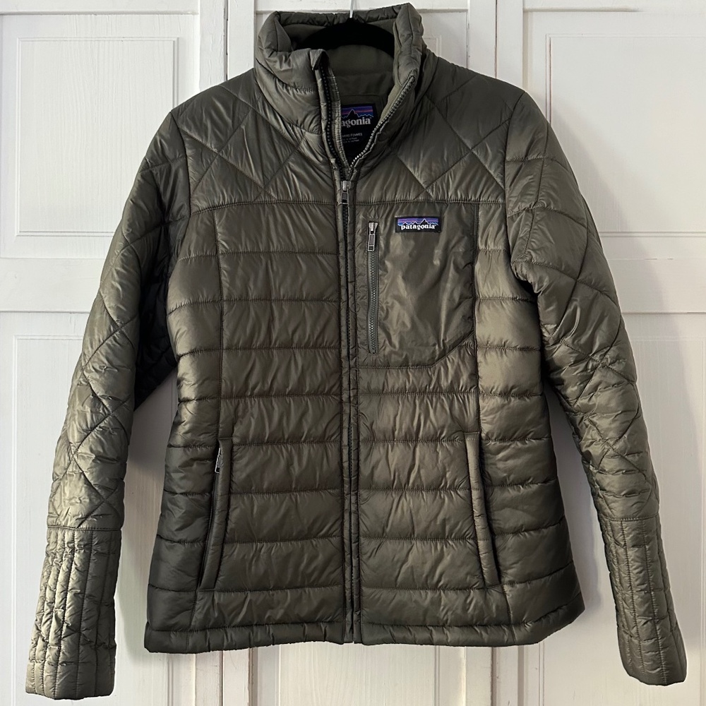 Patagonia Women's Radalie Puffer Insulated Jacket Basin Green, sz S